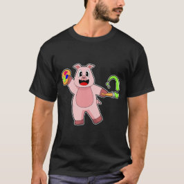 Gris Färgpensel Färg T Shirt