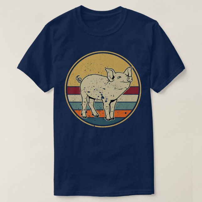 Gris Farm Gris Kött - Uppfödare av gris från djuru T Shirt (Design framsida)