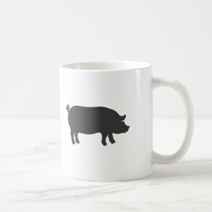 Gris farm silhuette - Välj bakgrund färg Kaffemugg