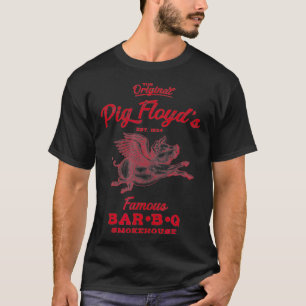 Gris Floyd's Berömd BarBQ Smokehouse Funny BBQ bac T Shirt