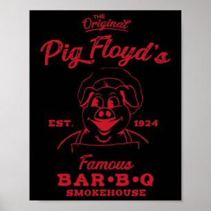 Gris Floyd's Berömd Byr-b-q Smokehouse Funny Bbq b Poster