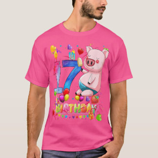 Gris Födelsedagsfest 17-åriga barn 17:e Gris T Shirt