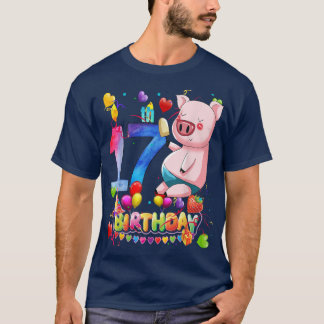 Gris Födelsedagsfest 17-åriga barn 17:e Gris T Shirt