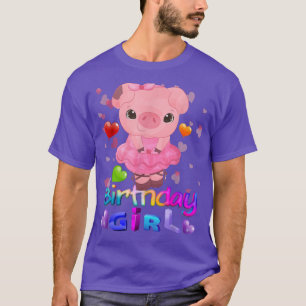 Gris Födelsedagsfest Gris Rainbow Hearts T Shirt