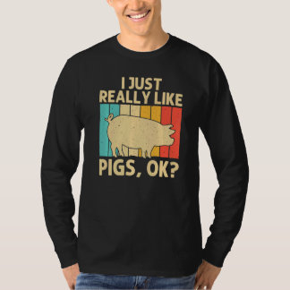 Gris För Män Kvinnor Bacon Djur  Svin Bonde Grisar T Shirt