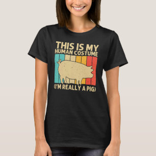 Gris För manar kvinnor Bacon Animal Swine Farmer G T Shirt