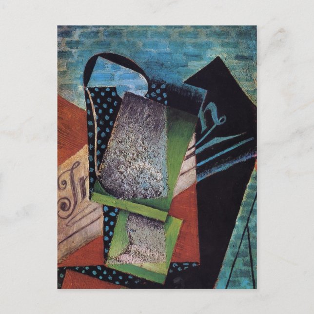 Gris - Fortfarande liv dedikerat till Andre Salmon Vykort (Framsida)