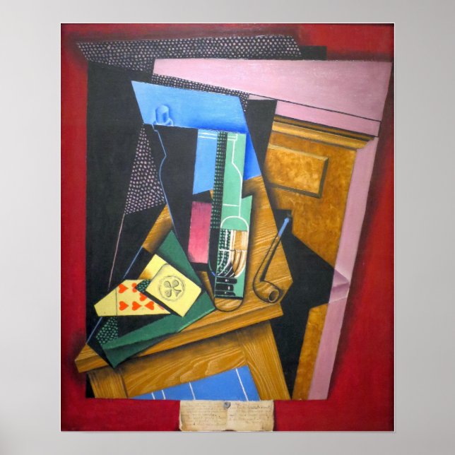 Gris - fortfarande liv med en Dikt Poster (Framsidan)