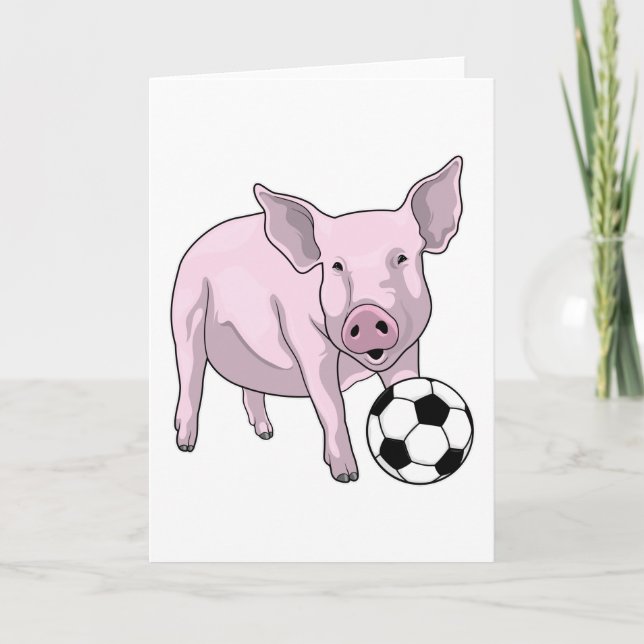 Gris Fotbollsspelare Fotboll Kort (Framsida)