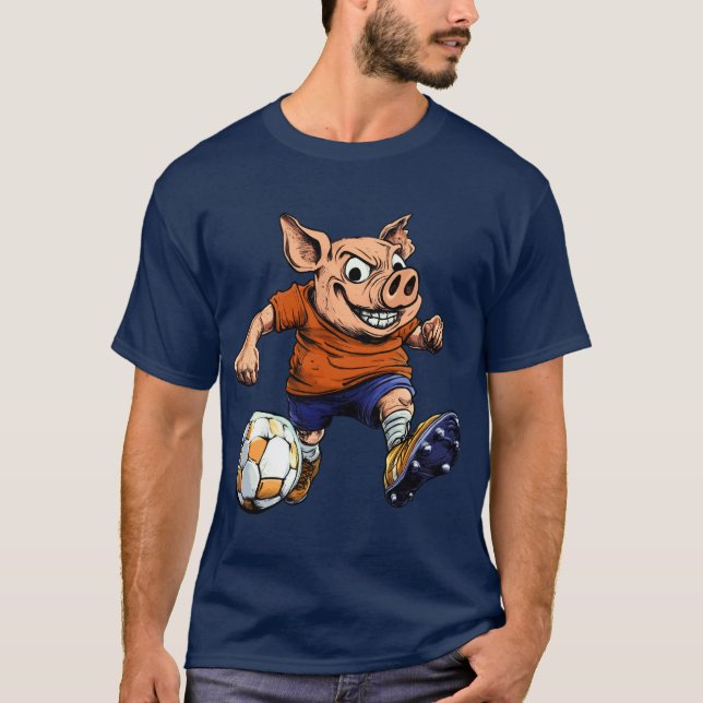 Gris-fotbollsspelare T-Shirt (Framsida)