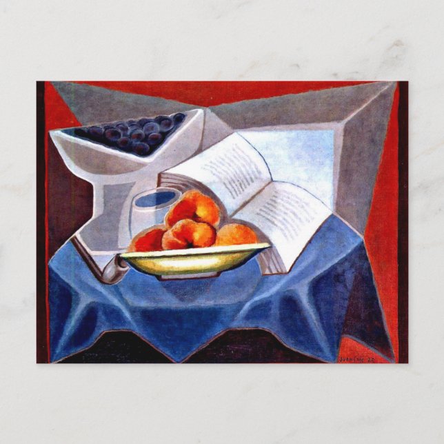 Gris - Frukt och Bok Vykort (Framsida)