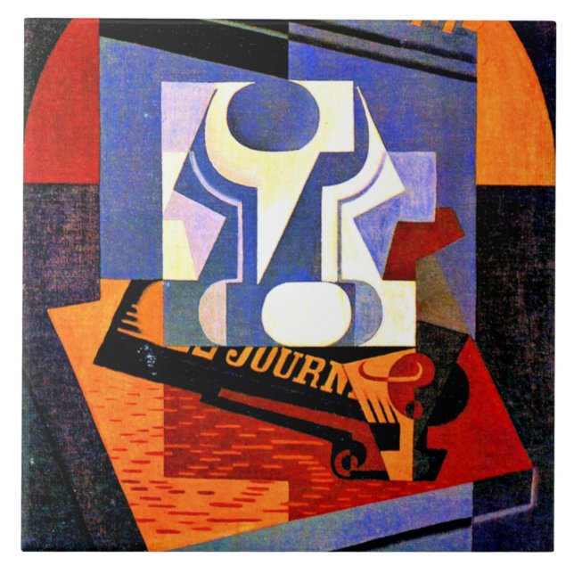 Gris - Fruktfärgen, 1918 Kakelplatta (Framsidan)