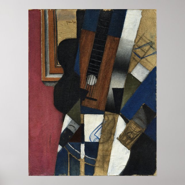 Gris - Gitarr och pipa Poster (Framsidan)