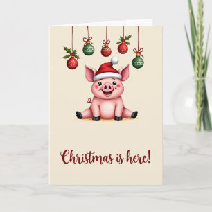 Gris God jul Animals Grisar Helgdag Card Kort