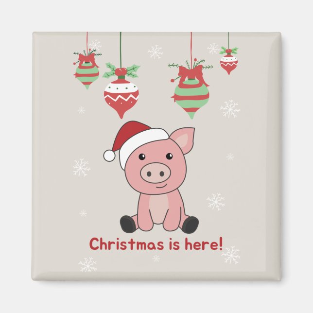 Gris God jul Animals Grisar Magnet (Framsidan)