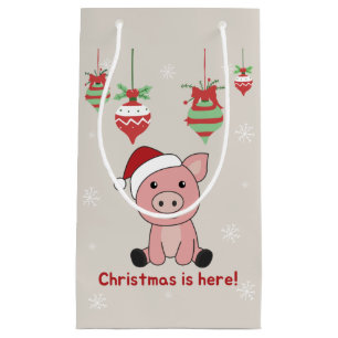 Gris God jul Animals Grisar Small Gift Bag