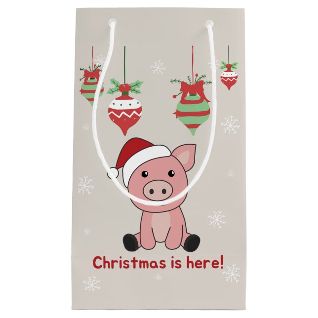 Gris God jul Animals Grisar Small Gift Bag (Framsidan)