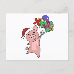 Gris God jul Animals Grisar Vykort