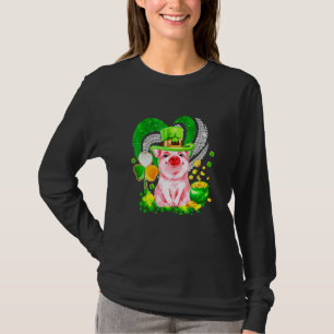 Gris Gorgous St Patrick Day Funny Rosa Gris Älskar T Shirt