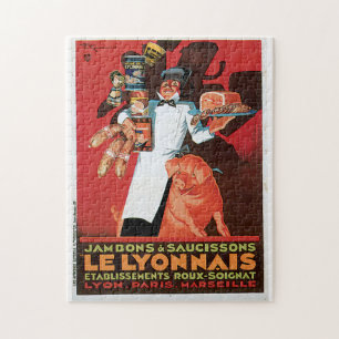 Gris Gris Ham Le Lyonnais Vintage Livsmedel Pussel