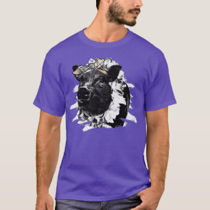 Gris Gris Piggy Piglet Boar Swine Hog Piglets Rosa T Shirt