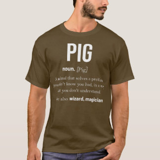 Gris Gris Rosa Manar Kvinnor Piggy Piglet Boar Swi T Shirt
