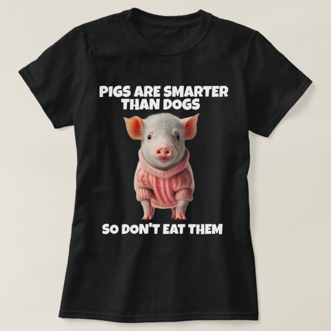 GRIS GRISAR SMARTER ÄN HUNDAR T-SHIRTS (Design framsida)