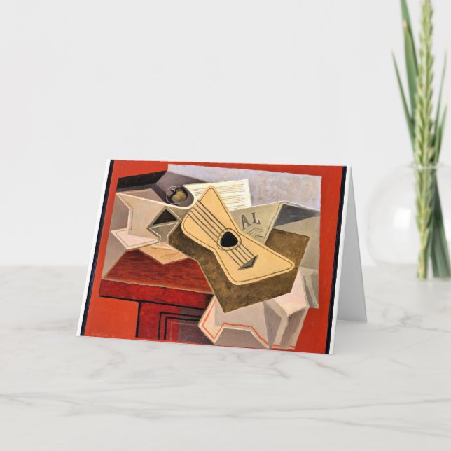 Gris - Guitar och tidningar Kort (Framsida)