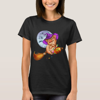 Gris Halloween Pumpkin Witch Hat T Shirt