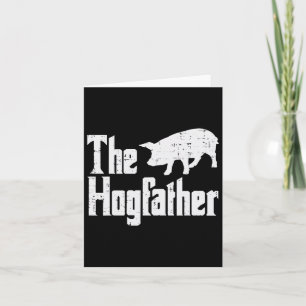 Gris Hogfather Funny Hog Pappa Fars dag Parody Kort