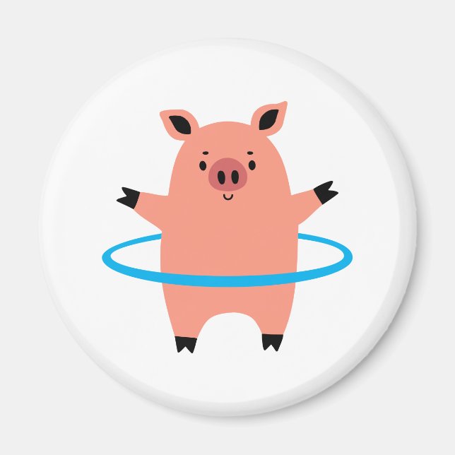 Gris Hula Ring Magnet (Framsidan)