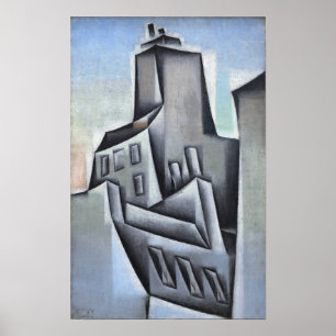 Gris - Hus i Paris 1911 Poster