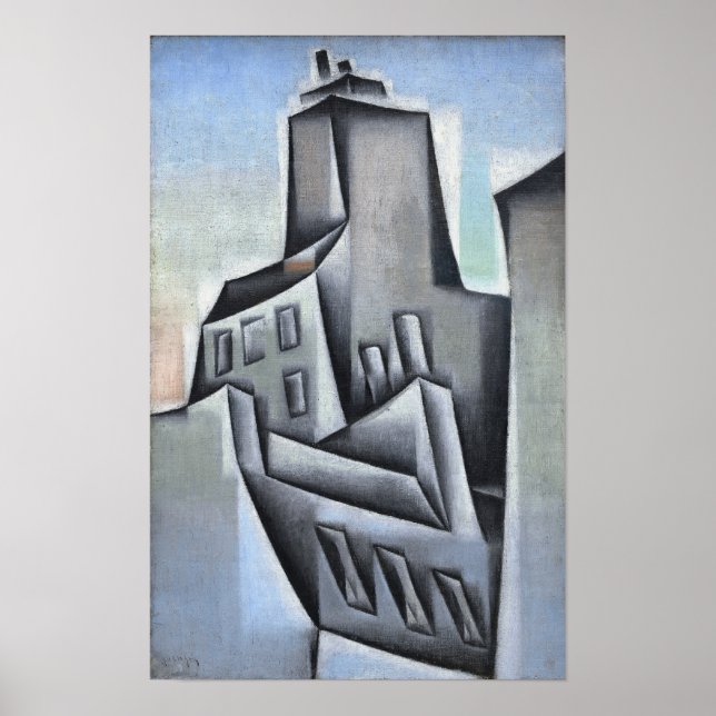 Gris - Hus i Paris 1911 Poster (Framsidan)