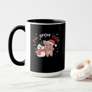 Gris I är Snö Cute Snögubbe Snö Pun Mugg