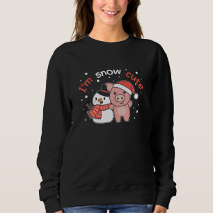 Gris I är Snö Cute Snögubbe Snö Pun T Shirt