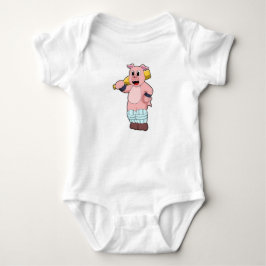 Gris i Cricket med Cricket fladdermus T Shirt