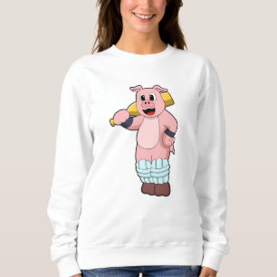 Gris i Cricket med Cricket fladdermus T Shirt