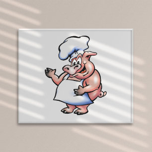 Gris i en Apron-Poster Poster