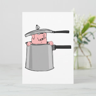 Gris i ett parti inbjudningar