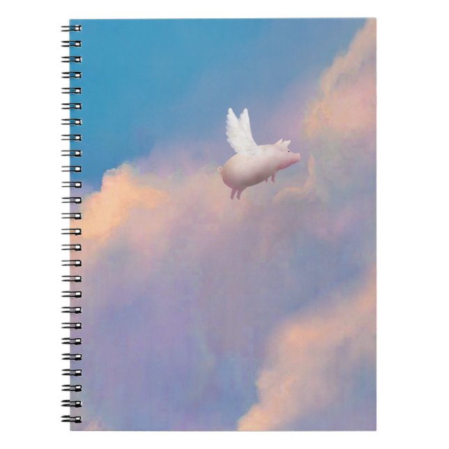 gris i himmel anteckningsbok (Framsidan)