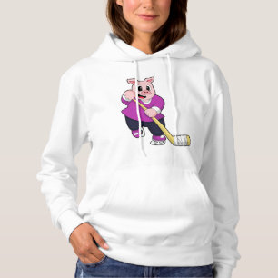 Gris i ishockey med ishockey t shirt