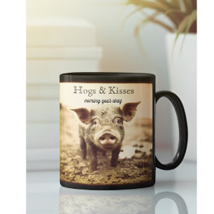 Gris i Lera, huggar och kyssar, anpassade Kaffemugg