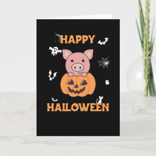 Gris i Pumpkin Sweet Grisar Happy halloween Kort