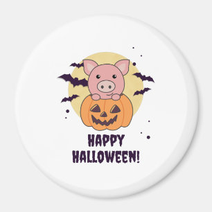 Gris i Pumpkin Sweet Grisar Happy halloween Magnet