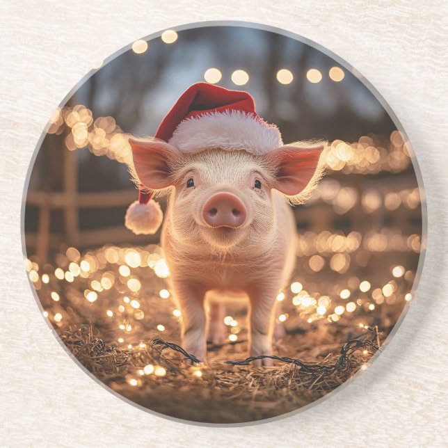 Gris i Santa Hat-rundan Underlägg (Framsidan)