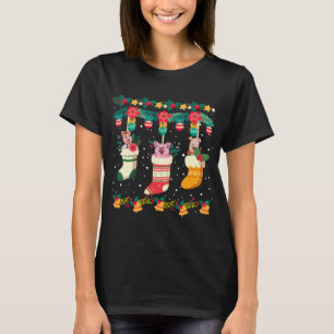 Gris jul Lagrar X-mas Ljus Pajama Matching T Shirt