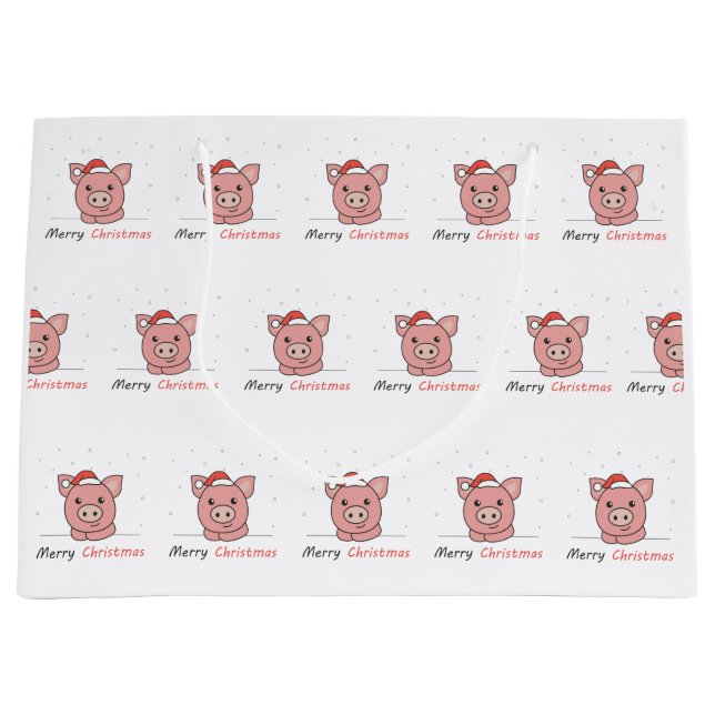 Gris jul Snö Winter Animals Grisar (Framsidan)