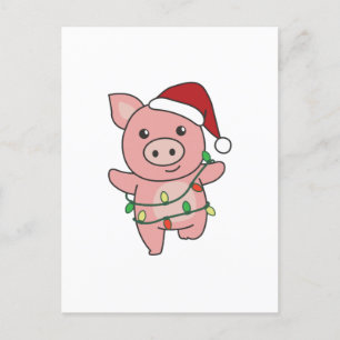 Gris jul Vinterdjur Grisar Helg Vykort
