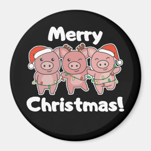 Gris-julklappen Grisar God jul Magnet
