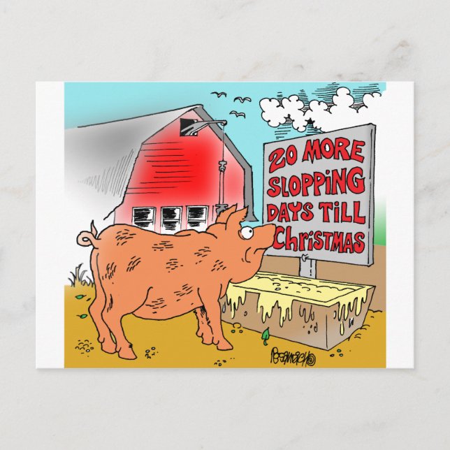 GRIS-/JULTECKNADGIFTWARE HELG VYKORT (Framsida)